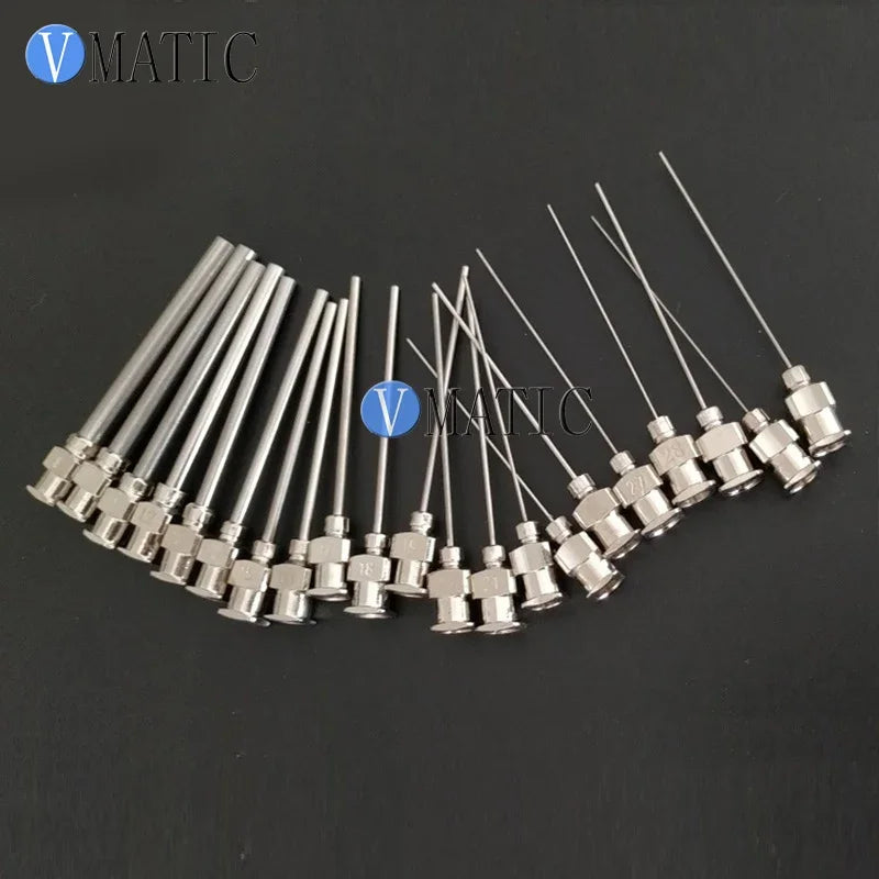 Free Shipping 12Pcs High Precision All Metal Needle Tube Length 75mm Stainless Steel Blunt Dispensing Syringe Needles
