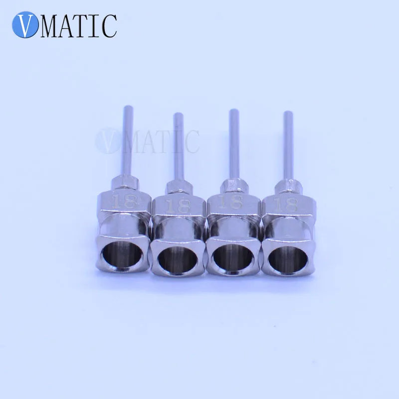 Free Shipping 12Pcs 0.5'' Tip Length 18G Stainless Steel Syringe Needle Tip 1/2 Inch