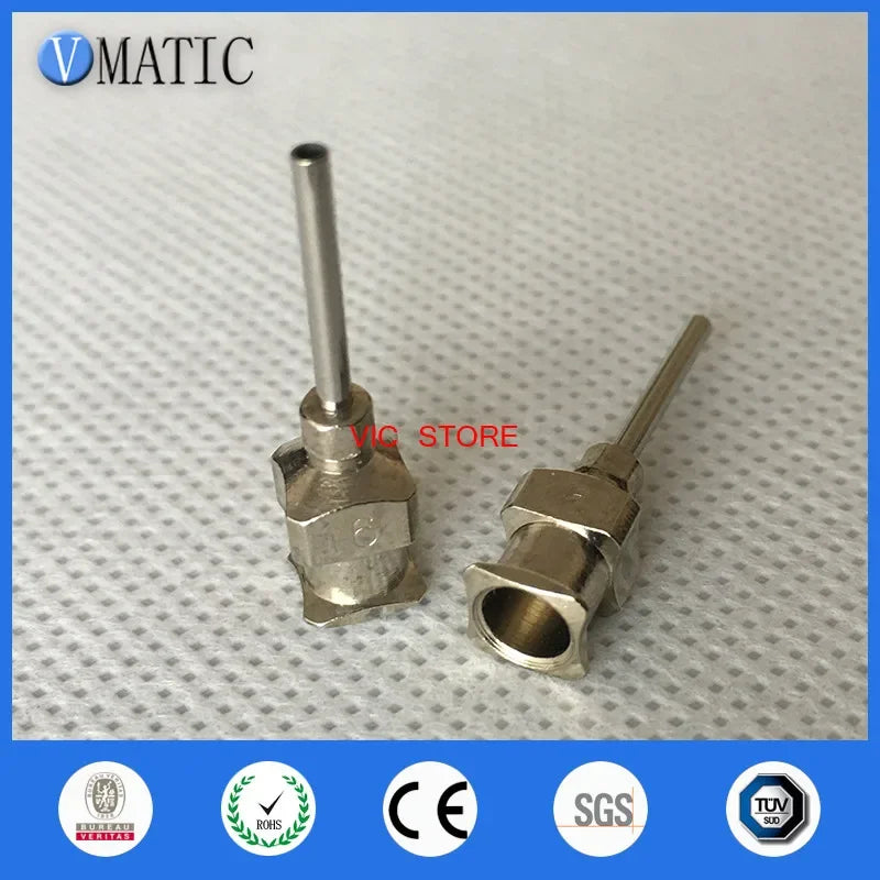 Free Shipping High Precision 0.5'' 16G Stainless Steel Glue Dispensing Tip 12Pcs Liquid Dispenser Needles 1/2 Inch