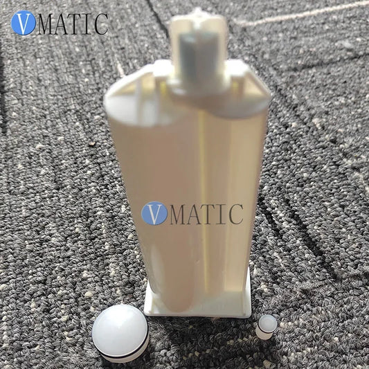 2 Pcs Two Component AB Glue Mixing Plastic Cartridge 50 Ml / Cc 10:1 Ratio