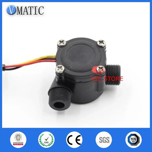 Free Shipping VCA368-4 Electronic Plastic In-line Water Flow Meter Sensor Switch