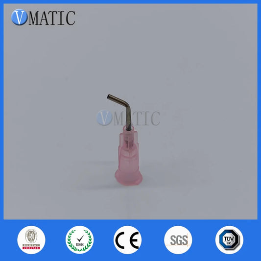 Free Shipping 100Pcs 18G 45 Bent Degree 0.5'' Adhesive Needle 1/2 Inch