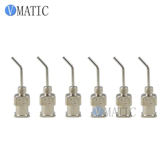 12Pcs 19G 45° Bent Dispensing Needle 1/2'' | S.S. for PCB/SMT Free Shipping
