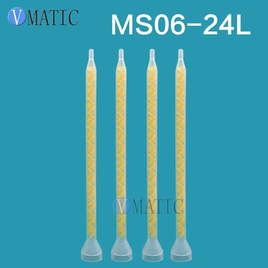 Free Shipping High Quality Plastic Resin Static Mixer MS06-24L Mixing Nozzles For Duo Pack Epoxies