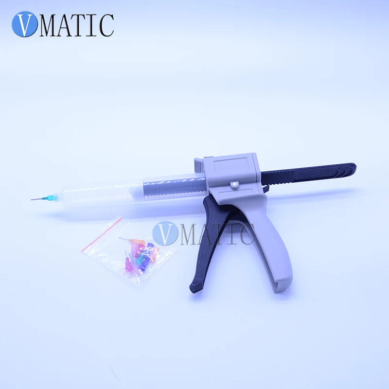 Free Shipping New Silicone Rubber Impression Glue Dispenser Dispensing Caulking Gun 30ml/cc With Plastic Syringe Cartridge