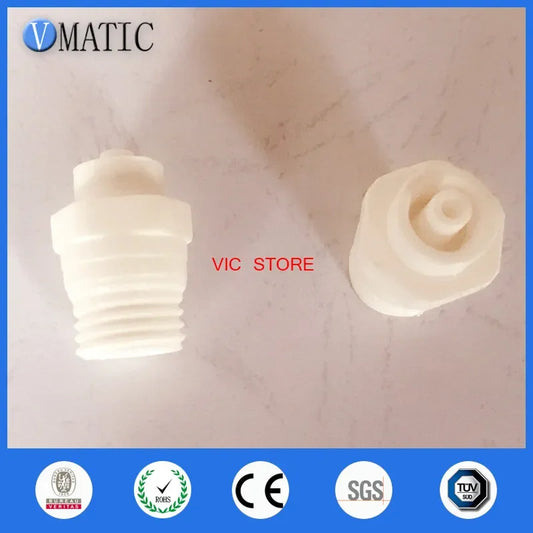Free Shipping Male Luer Lock x 1/4'' Inch NPT Lure Connector White Polypropylene, 10Pcs/Pack