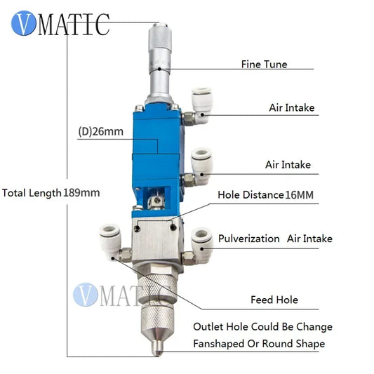 Precision Pneumatic Spray Valve | Micro Droplet Jet for Alcohol Ink/Industrial Coating Free Shipping & Trade Assurance