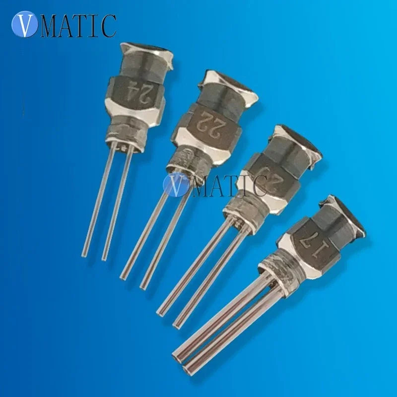 Free Shipping 12PCS 18G-27G Dual Metal Glue Dispensing Needle Tip Liquid Dispenser Needle