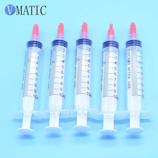 Free Shipping Non Sterilized Dispensing Needles 22G Syringe Needle Tip 1 Inch 5Pcs With 10Cc/Ml Syringe & Stopper