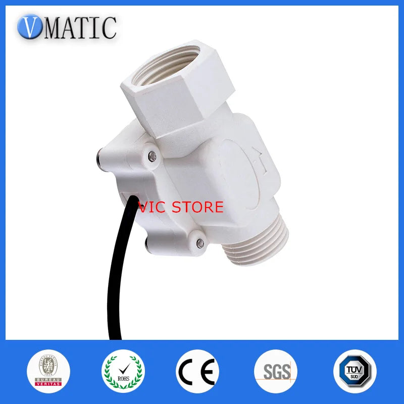 High Quality 10Pcs VC668-B White Color Automatic Plastic Magnetic Oil Signal Electronic Water Flow Switch Sensor
