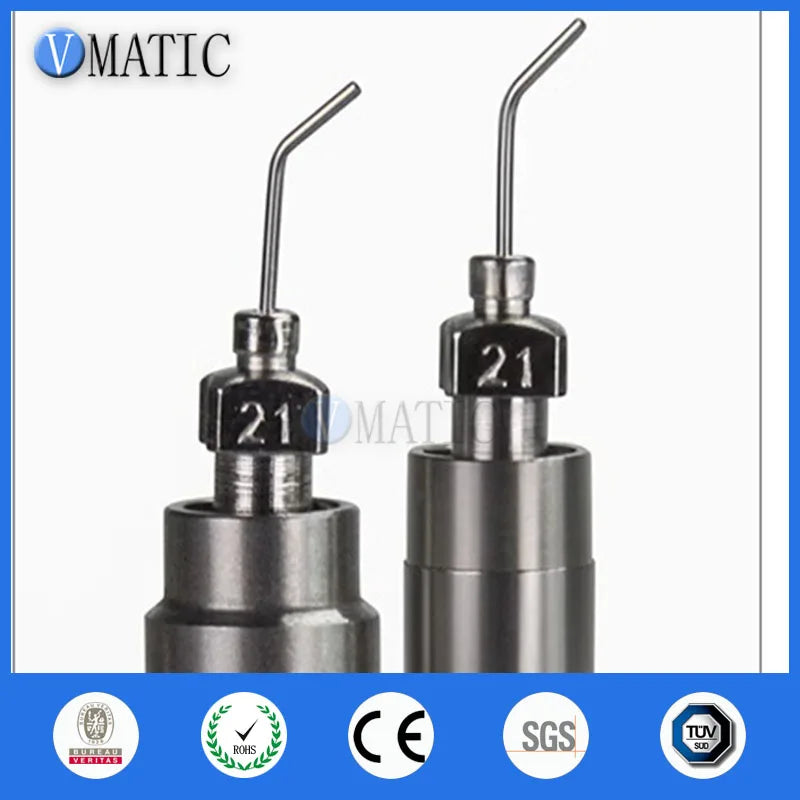 12Pcs 21G 45° Bent Dispensing Needle 1/2'' | S.S. for PCB/Automotive Free Shipping