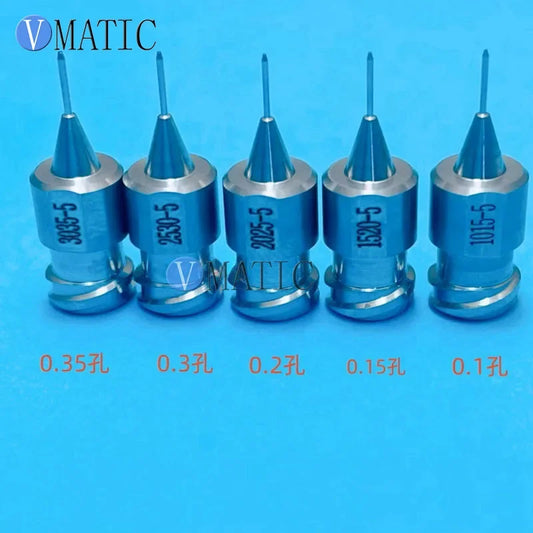 316 Stainless Steel, One-Piece Design Extended Dual-Thread Precision Dispensing Needle - 5mm Ultra-Thin Tip with Micro-Bore