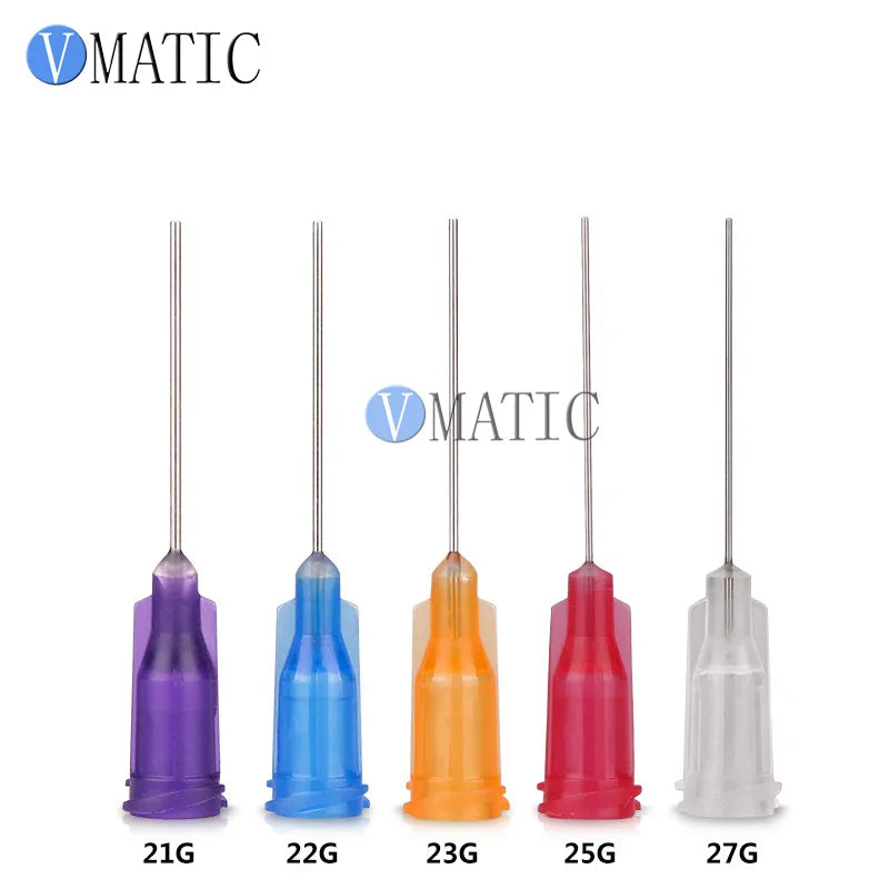 Multi-Gauge Industrial Dispensing Needles 14G-27G 1" | 1000PCS Stainless Steel Blunt Tips for Auto/Electronics Free Ship