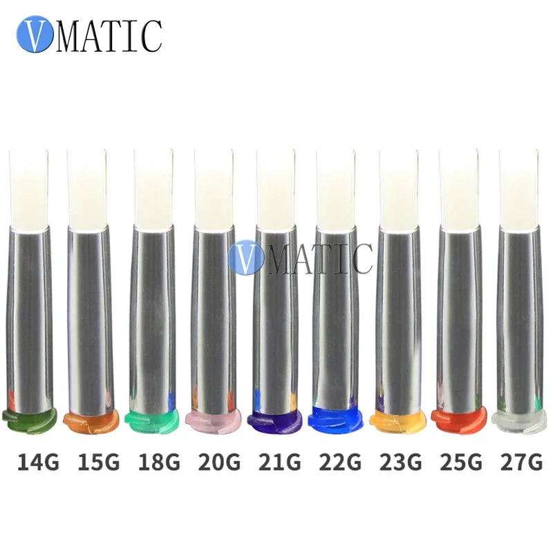 Free Shipping 15G Needle Brush Double Screw Thread Needles Efd Soft Brush Needle Round Mouth Dia 5mm