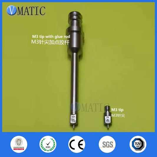 Free Shipping Customized Extended High Precision ASM M3 Glue Dispensing Stainless Steel Tapered Needle Tip