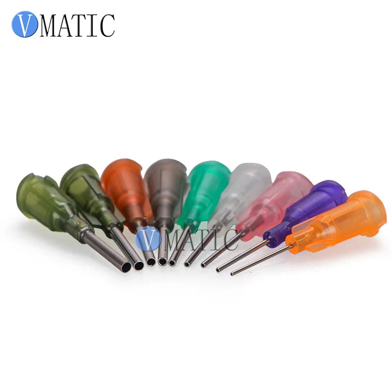 Free Shipping 0.5" Tubing Length 100 Pcs Te Premier Dispense Tips Dispenser Needles 1/2 Inch Dispensing Needle Tips