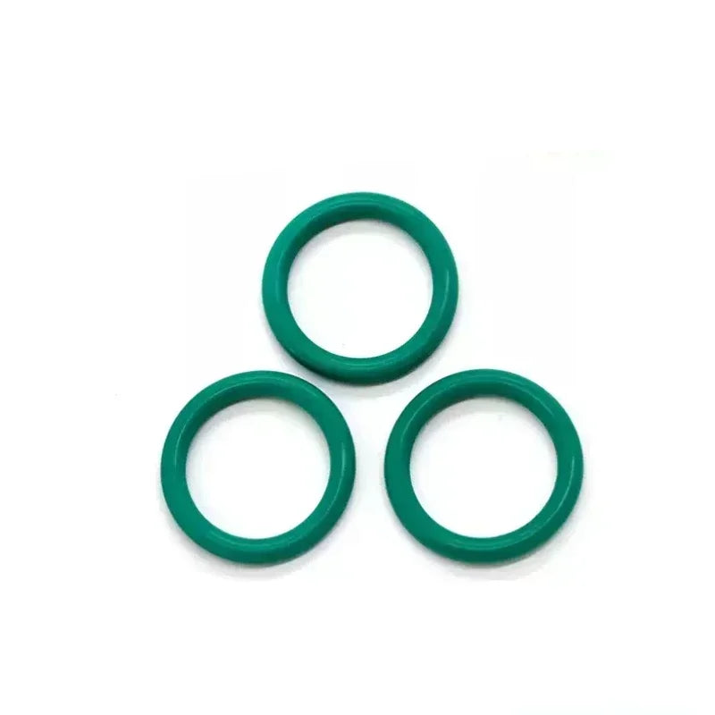 O-ring Green Fluororubber Rubber Sealing Gasket O Ring CS1/1.5/2.0mm Oil Resistant Acid Alkali Resistant O-Ring Kit