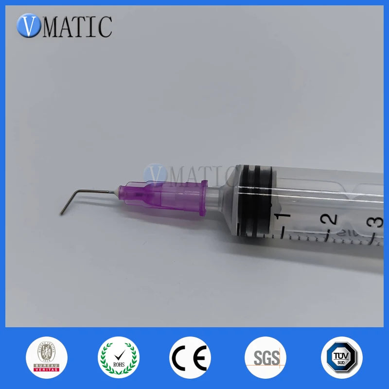 Free Shipping 100Pcs 24G 45 Bent Degree 0.5'' Adhesive Dispensing Needle Tip 1/2 Inch