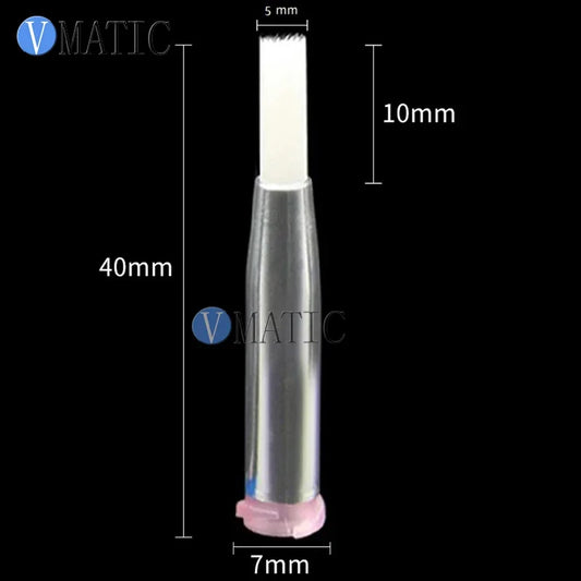 20G 5mm Soft Brush Dispensing Tip | Round Mouth Needle for Crafts/Electronics (Non-Scratch + Leakproof) Free Shipping