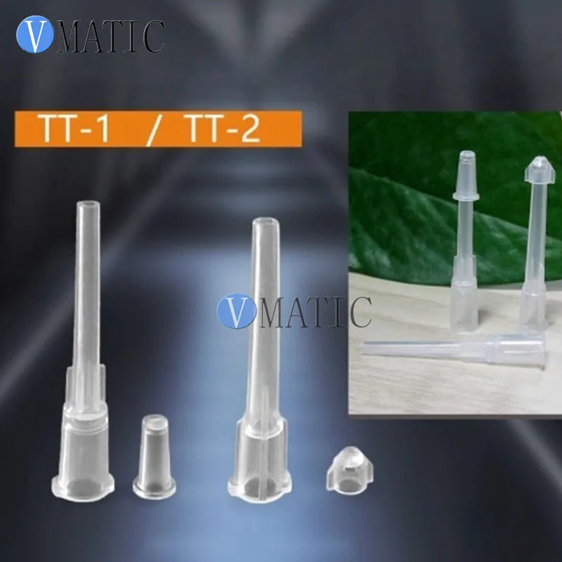 Free Shipping 10-27G Plastic Luer Lock Dispensing Tips | Tapered Cone Assortment for Glue & Adhesives