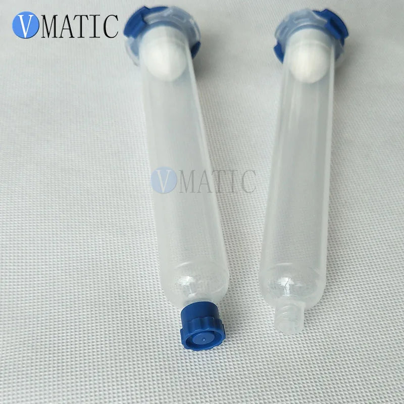 Free Shipping 10cc 10ml EFD Luer Lock Pneumatic Syringe With Syringe Cap/Stopper Piston End Cover X 3 Sets
