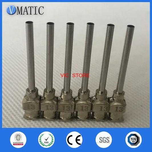 Free Shipping 12Pcs 1 Inch Tip Length 13G Blunt Stainless Steel Dispensing Needles Dispenser Needle Tips 1 Inch
