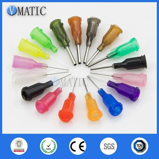 Plastic Products Manufacturer 14-27G 1/2 Inch Luer Lock Tips Dispensing Industrial Syringe Flat Blunt Needle Total 1000pcs