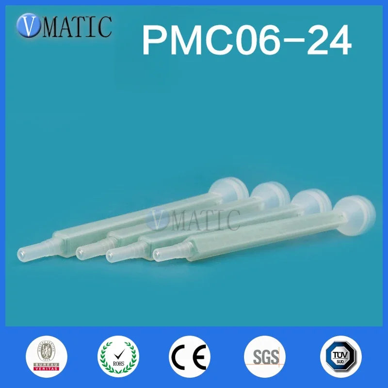 Free Shipping 5Pcs Round Resin Static Mixer FMC06-24 Mixing Nozzles Static Mixing Nozzles