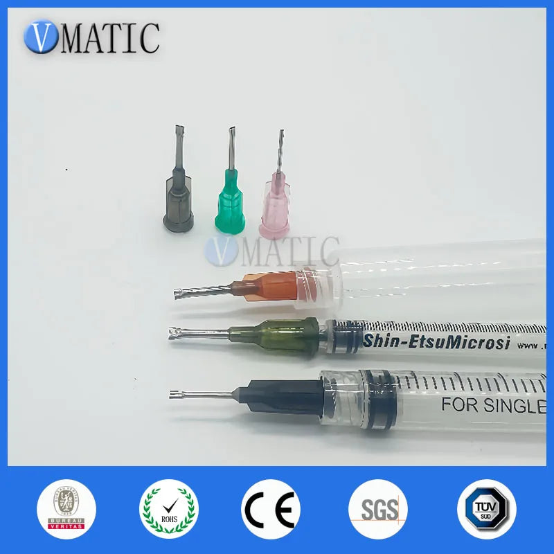 Free Shipping High Precision 14/15/16/18/19G Flat Tip Syringe Needle 1/2 Inch