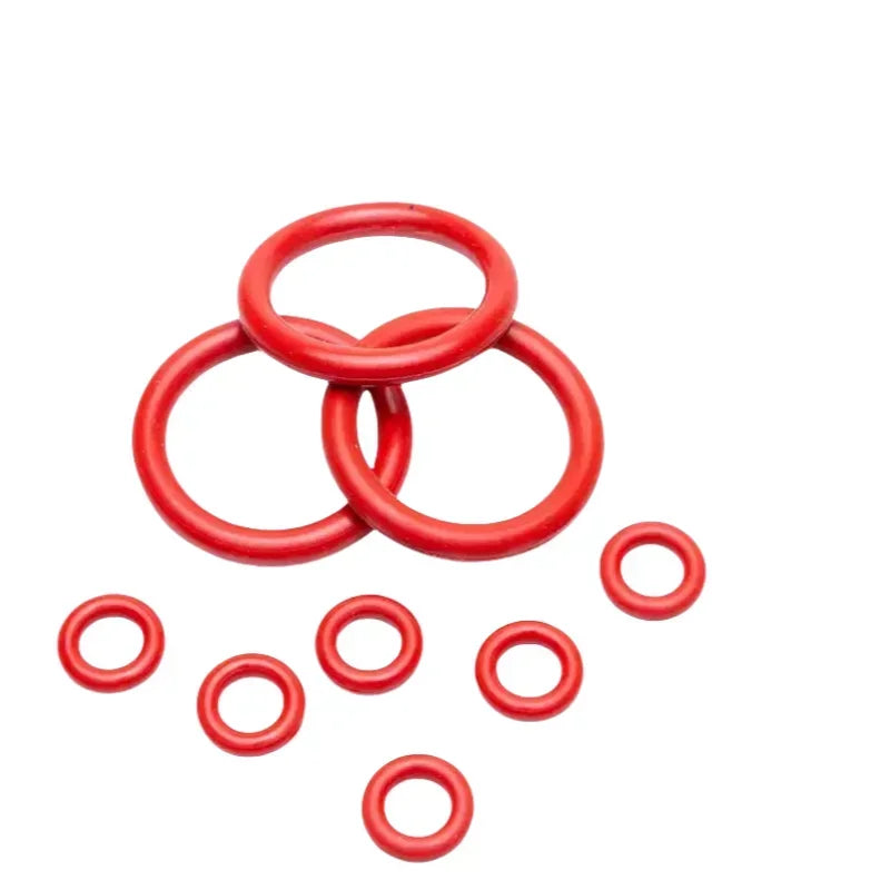 Red Silicone O Rings 8mm-90mm O-Rings Red Silicone VMQ Seal Sealing O-Rings Silicon Washer Rubber O-Ring Assortment