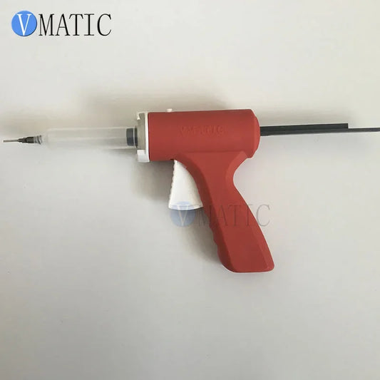 Free Shipping Manually Single Liquid Glue Gun 10Cc Common 1Pc + Cones + Dispensing Needle Tips + Syringe With Stoppers