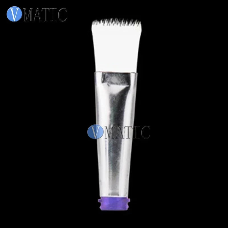 Free Shipping 10Pcs 18G Flat 11mm Width Glue Dispensing Needle Brush Tips