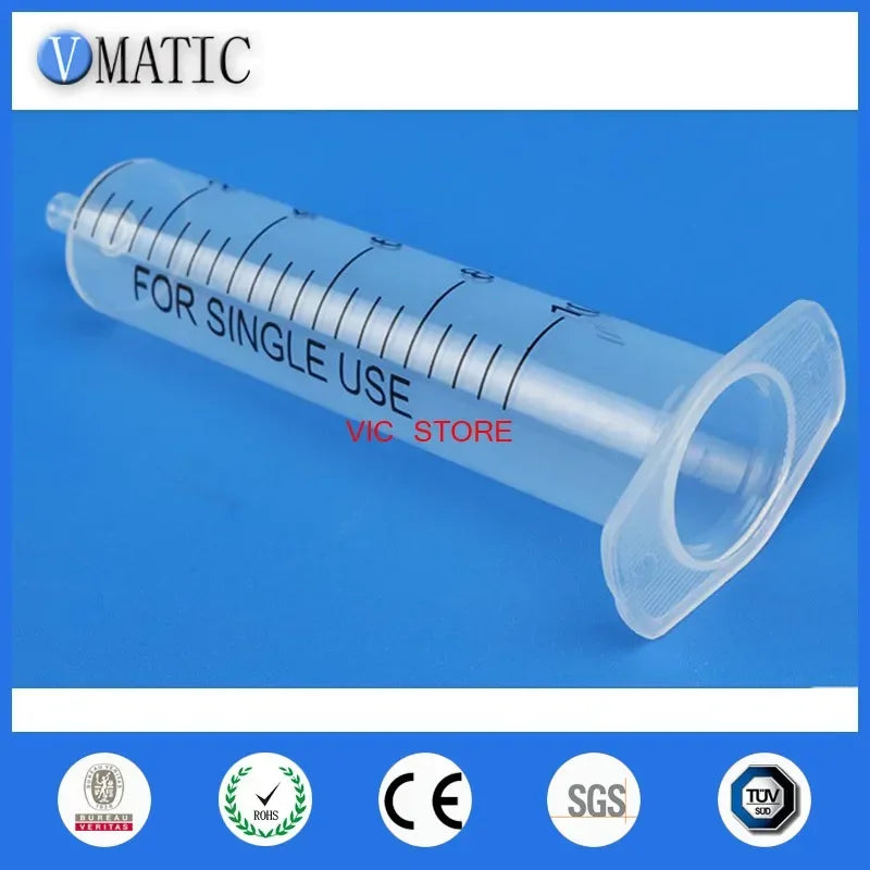 20Pcs 10ml Plastic Syringe Kit | Precision Liquid Dispenser for DIY Crafts/Essential Oil/Lab Use