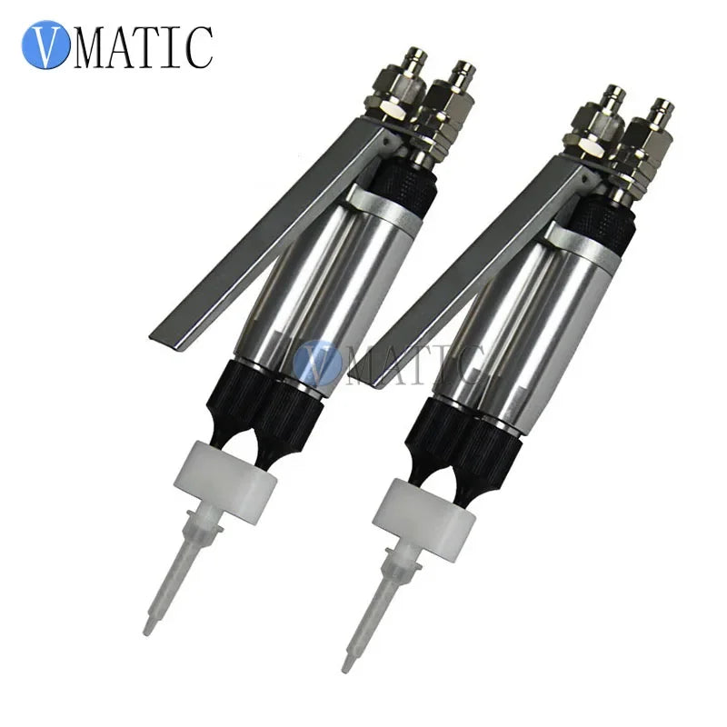 Free Shipping AB Component Epoxy Dispensing Valve Pneumatic Glue Dispensing Valve Manual Valve AB Two Liquid Dispensing Valve