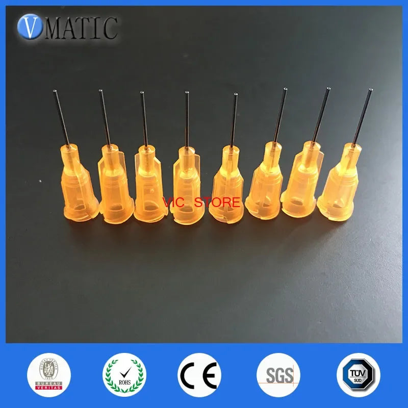 Free Shipping 100Pcs Quality Assurance 23G Orange Color 1/2'' Inch Tube Length Wholesale Luer Lock Blunt Tip Needle