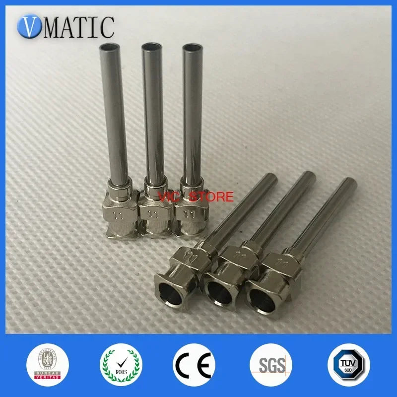 12PCS 11G Stainless Dispensing Needles | 1 Inch Blunt Tip for Electronics Free Shipping