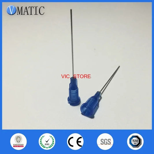 22G Industrial Dispensing Needles 100PCS | 1" Stainless Steel Syringe Tips for Adhesive/Sealant Free Ship