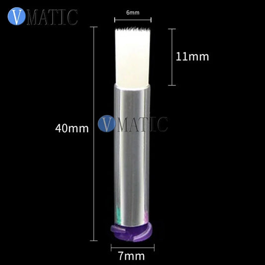 21G 6mm Wool Dispensing Brush | Luer Lock Needle Tip for High-Viscosity Glue (Crafts/Electronics/Repairs) Free Shipping