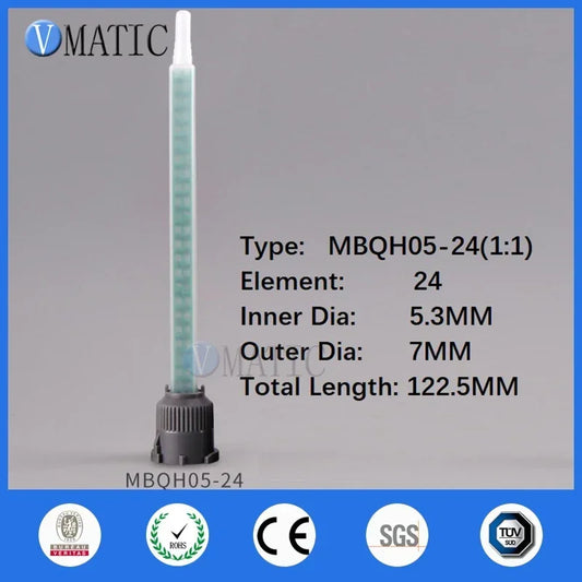 Industrial Static Mixer Nozzle - 1:1 & 10:1 Ratio for Two-Part Epoxy, Adhesive, Silicone - Anti-Clogging & Reusable - Free Shipp
