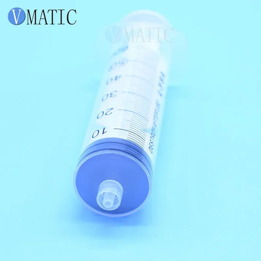 10Pcs 60ml Plastic Syringe Set, Industrial Liquid Dispenser for Epoxy Resin, Adhesive & Lubricant - Bulk Pack