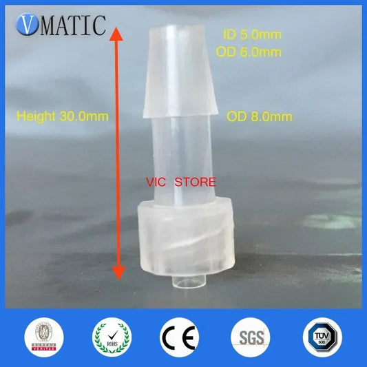 High Quality 100Pcs/Lot 1/4 Inch Barb Male Luer Tapered Syringe Fitting (Polyprop) Luer Lock Tapered Connector
