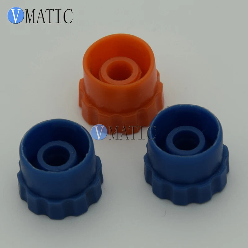 High Quality 100Pcs/Lot Blue/Orange Syringe Barrel Tip Caps Syringe Stopper
