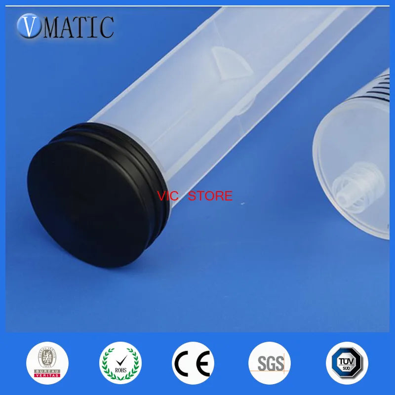 High Quality 5Pcs Glue Dispensing Plastic Manual Syringe / Hand Syringe 100cc/ml
