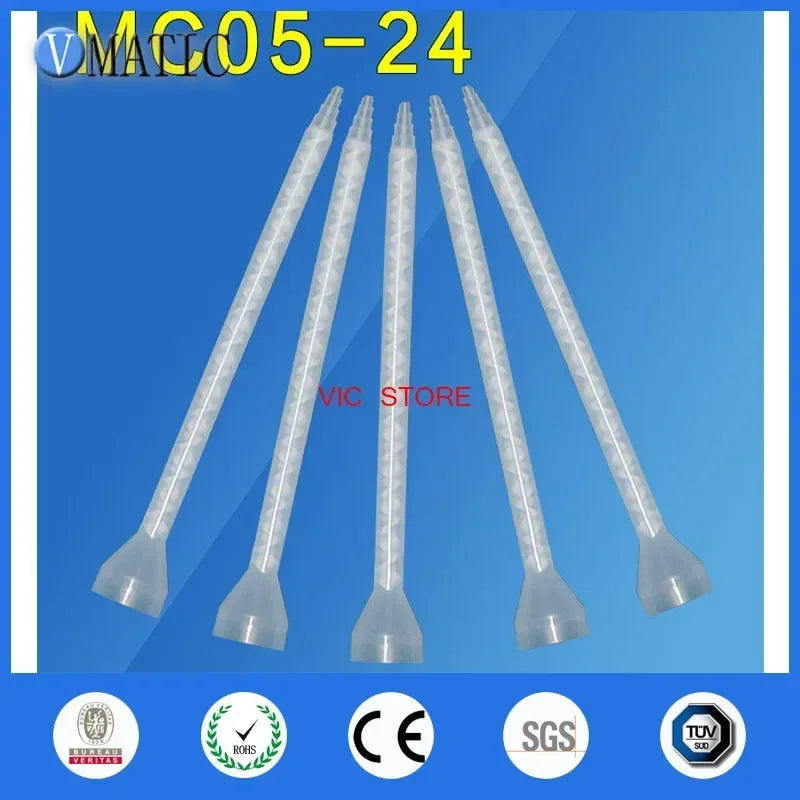 10×MC05-24 Static Mixing Tip ▶ 1:1 Dual-Component Dispenser(PP+GF30 Flared Design)🚚