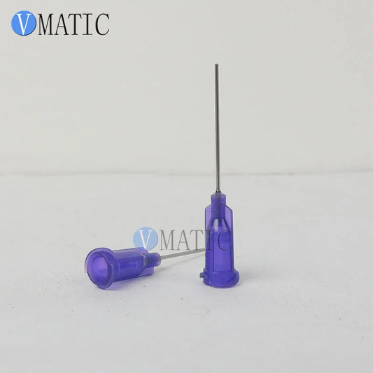 21G Industrial Dispensing Needles 100PCS | Aluminum Mount & Stainless Steel 1" Tube for SMT Free Shipping