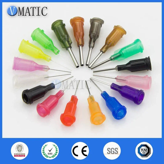 Plastic Products Manufacturer 14-27G 1/2 Inch Luer Lock Tips Dispensing Industrial Syringe Flat Blunt Needle Total 1000pcs