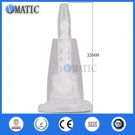 MA3.0-8S Industrial Static Mixer Nozzles | 1:1 AB Epoxy Mixing Tips Bulk 100-Pack POM/PP Material Fast Ship