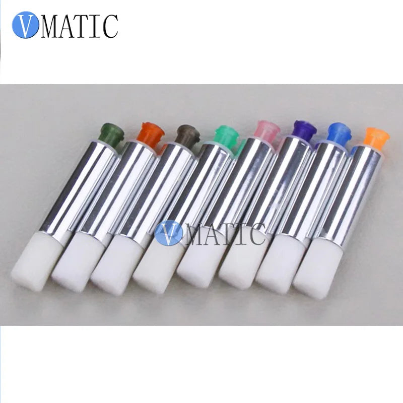 10mm Round Brush Tip Nozzle, Soft Bristles, Threaded for Glue Dispenser - Precision Adhesive Applicator