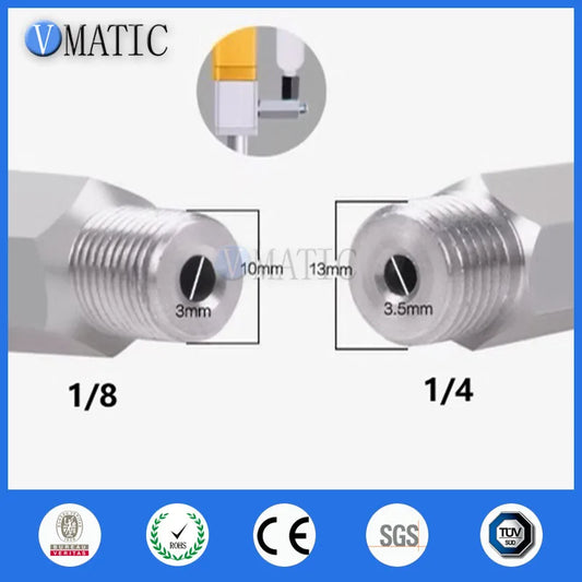 Free Shipping Glue Fluid Dispense Pneumatic Valve Cartridge Syringe Filling Connector Adapter