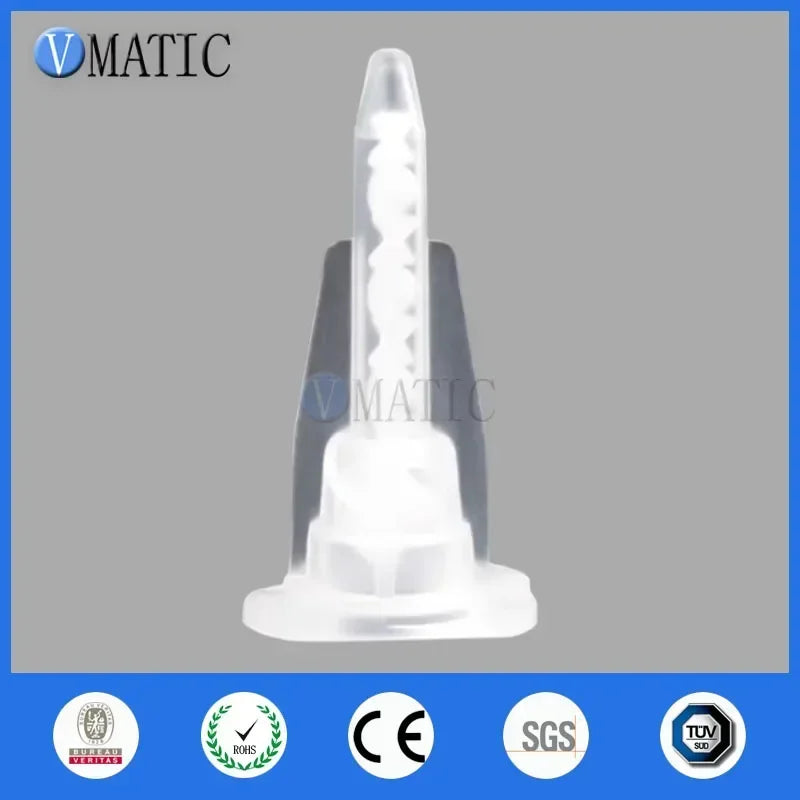 MA3.0-8S Static Mixer Nozzles | 3.0-8mm Spiral Mixing Tips for High Viscosity Epoxy/AB Glue Dispensing (Leak-Proof Design)